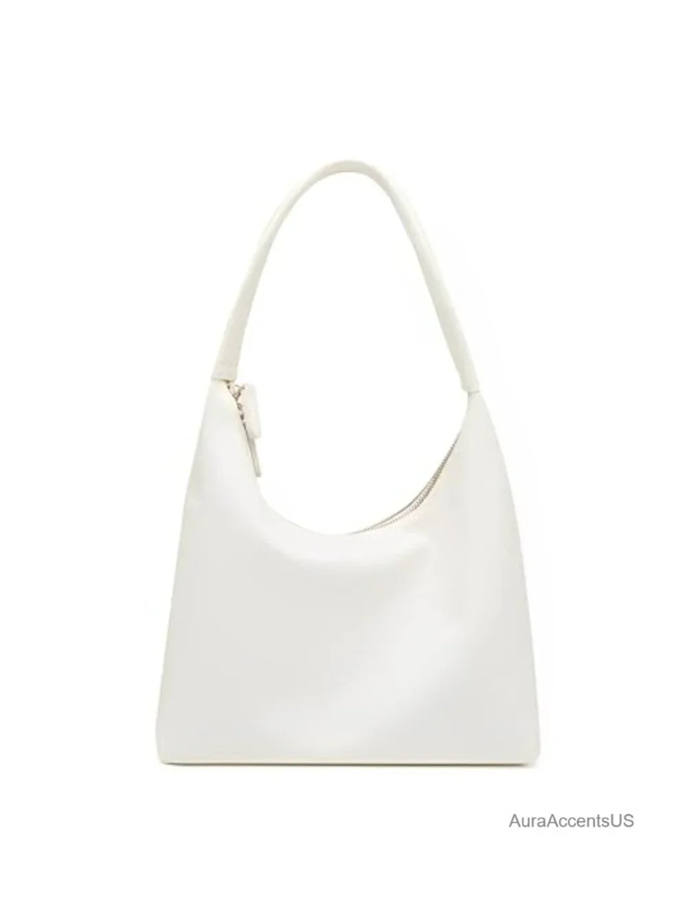Soft PU Leather Crescent Hobo Bag Slouchy Tote Shoulder Handbag